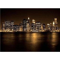 Ночной город - Фотообои Современный город|Нью-Йорк