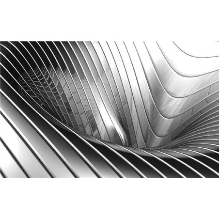 Металл - 3D фотообои|3D расширяющие пространство