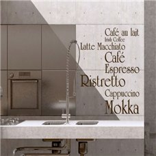 Картина на холсте по фото Модульные картины Печать портретов на холсте Трафарет Ristretto and Mokka виды кофе