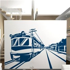Картина на холсте по фото Модульные картины Печать портретов на холсте Трафарет Поезда