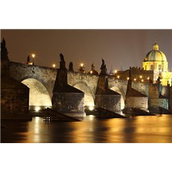 Ночная Прага - Фотообои Старый город|Прага