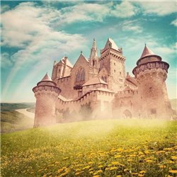 Одуванчики перед дворцом - Фотообои детские|универсальные