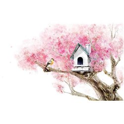 Скворечник - Фотообои Иллюстрации