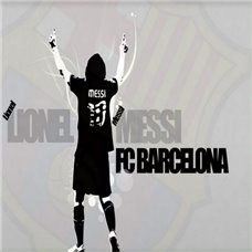 Картина на холсте по фото Модульные картины Печать портретов на холсте Трафарет Messi FC Barcelona