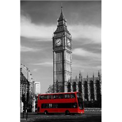Автобус на мосту - Фотообои архитектура|Лондон