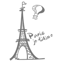 Портреты картины репродукции на заказ - Трафарет Эйфелева башня Paris