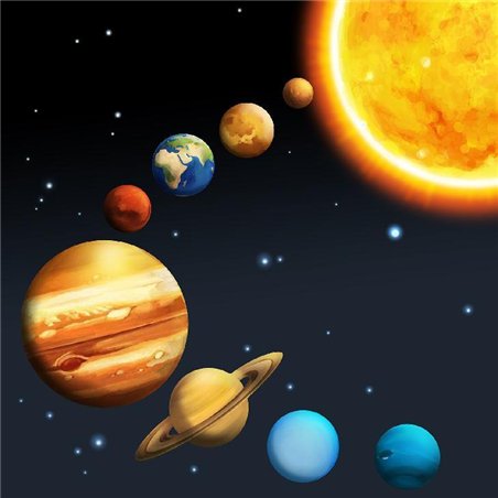 Солнечная система - Фотообои детские|универсальные