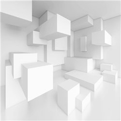 3D белый фон - 3D фотообои|3D расширяющие пространство