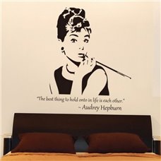 Картина на холсте по фото Модульные картины Печать портретов на холсте Трафарет Одри Хепберн