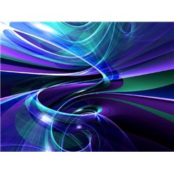 Фиолетовая абстракция - 3D фотообои|3D фигуры