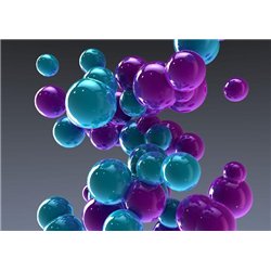 Пузыри - 3D фотообои|3D фигуры