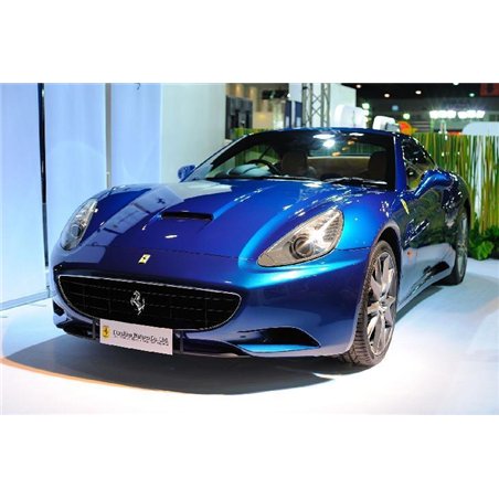 Синяя машина Ferrari - Фотообои Техника и транспорт|автомобили