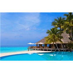 Кафе у моря - Фотообои Море|пляж