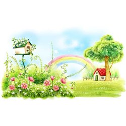 Волшебная поляна - Фотообои детские|мультфильмы