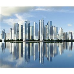 Панорама Нью-Йорка - Фотообои Современный город|Нью-Йорк