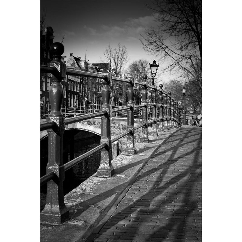 Поручни моста - Фотообои Современный город|Англия