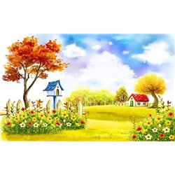 осенний день - Фотообои Иллюстрации