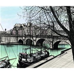 причал - Фотообои Иллюстрации
