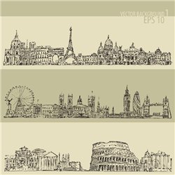 памятники архитектуры - Фотообои Иллюстрации