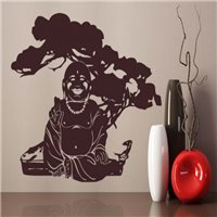 Трафарет Будда под деревом