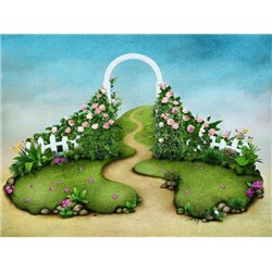 сад - Фотообои Иллюстрации