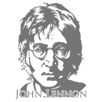 Портреты картины репродукции на заказ - Трафарет Портрет Джона Леннона