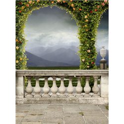 Цветочная арка - Фотообои терраса