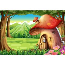 грибок-домик - Фотообои детские|сказочные