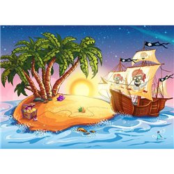Пиратский корабль - Фотообои детские|для мальчика