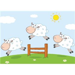Веселые овечки - Фотообои детские|для малышей