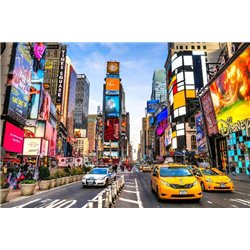 Автомобили на улице города - Фотообои Современный город|Нью-Йорк