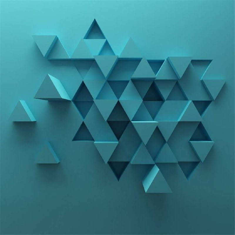 Синий 3D фон - 3D фотообои|3D паттерн