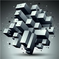 Абстрактная конструкция - 3D фотообои|3D фигуры