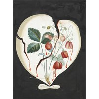 Портреты картины репродукции на заказ - Сюрреалистические плоды - Клубничное сердце