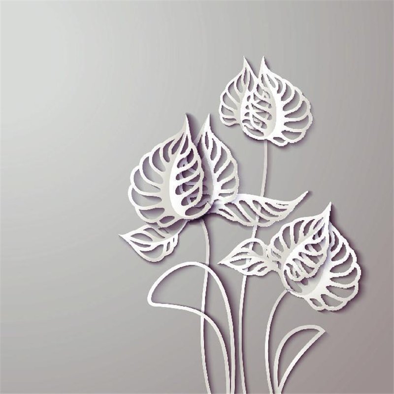 3D листья - 3D фотообои|3D паттерн