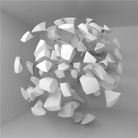 Осколки шара - 3D фотообои|Стереоскопические обои
