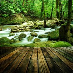 Горный водопад - Фотообои Расширяющие пространство