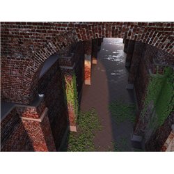 Старый кирпичный тоннель - Фотообои Расширяющие пространство