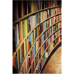 Полки с книгами - Фотообои Расширяющие пространство