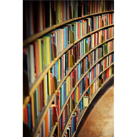 Полки с книгами - Фотообои Расширяющие пространство