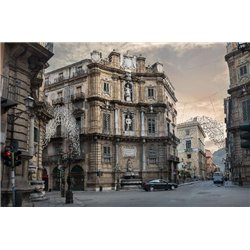 Восьмиугольник Солнца - Фотообои Старый город|Италия