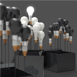 Лампочки-карандаши - 3D фотообои|Стереоскопические обои