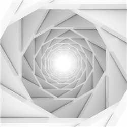 Ступенчатый туннель - 3D фотообои|Стереоскопические обои