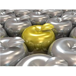 Золотая середина - 3D фотообои|3D фигуры