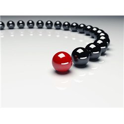Цепочка шаров - 3D фотообои|3D фигуры