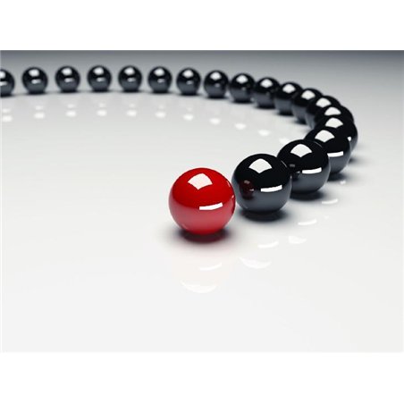 Цепочка шаров - 3D фотообои|3D фигуры