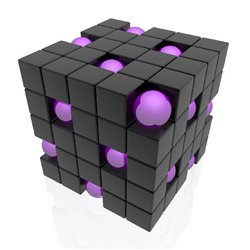 Супер куб - 3D фотообои|3D фигуры