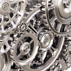 Часовой механизм - 3D фотообои|Стереоскопические обои