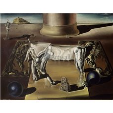 Картина на холсте по фото Модульные картины Печать портретов на холсте Пароноидальная женщина-лошадь (Незримая спящая женщина, лев и лошадь)