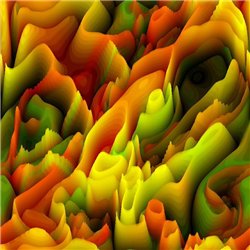 Колебания цветовых волн - 3D фотообои|Стереоскопические обои